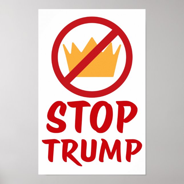 Poster NO KINGS STOP TRUMP Anti-Trump | RYW | Protest (Devant)