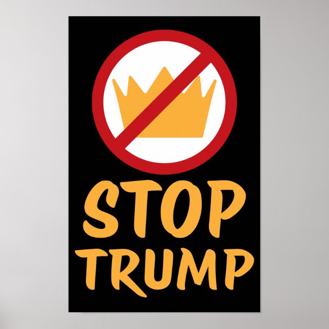 Poster NO KINGS STOP TRUMP Anti-Trump | RYYB | Protest (Devant)