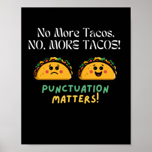 Poster No More Tacos Ponctuation S Sticker5