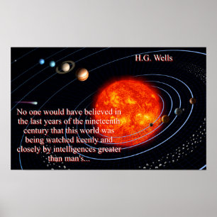 Poster No One Would Have Believed - H G Wells