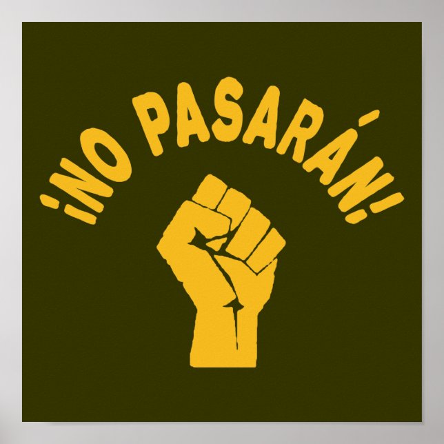 Poster No Pasaran - Ils ne passeront pas (Devant)