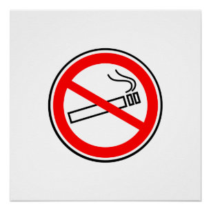 Poster No Smoking Red Circle