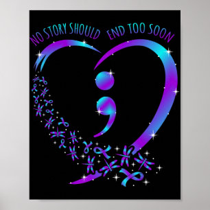 Poster No Story Should End Happy Suicide Awareness Suppor