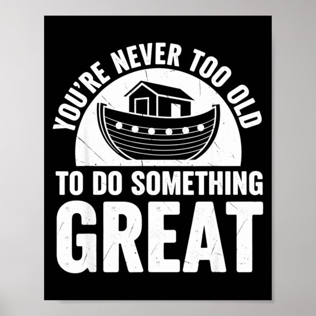 Poster Noah Ark Church Christian Travel Faith You're Neve (Devant)