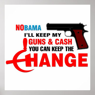 Poster NOBAMA - Gardez Le Changement !