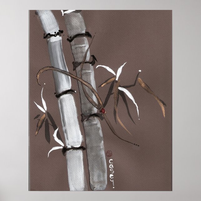 Poster Noble Esprit de Neige comme Bambou (Devant)