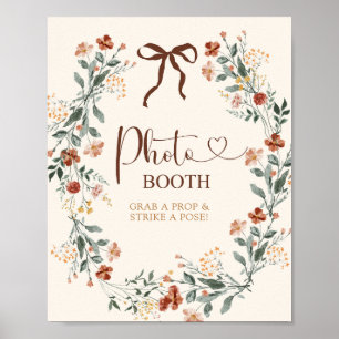 Poster Noce Coquette Arc-en-ciel Automne Fleur Sauvage