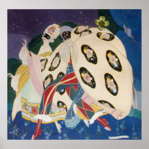 Poster NOCTURNE AVEC MASQUES / Mascarade vénitienne Art D