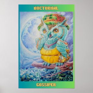 POSTER NOCTURNE GOSSIPER OWL
