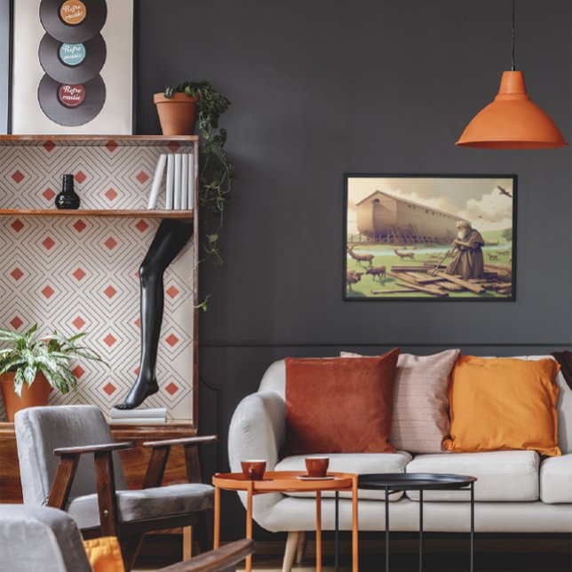 Poster Noé Préparer le Grand Arche (Créateur téléchargé)