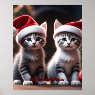 Poster Noël à Kitten
