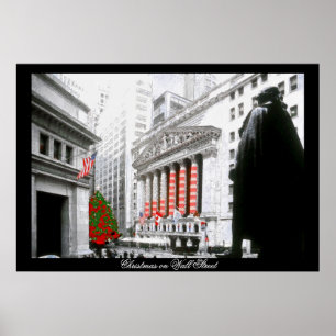 Poster Noël à Wall Street~affiche