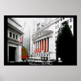 Poster Noël à Wall Street~affiche