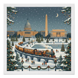 Poster Noël à Washington, D. C.