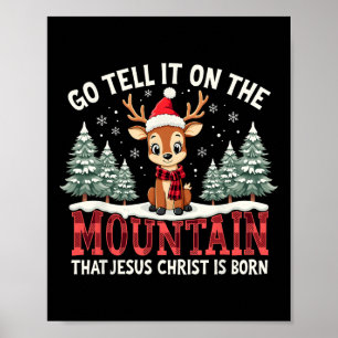 Poster Noël Allez Le Dire Sur La Montagne Que Jésus Chris