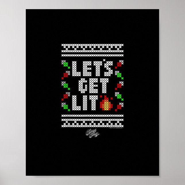Poster Noël amusant - Laissons-nous s'éclairer (Devant)