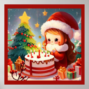 Poster Noël Anniversaire 1