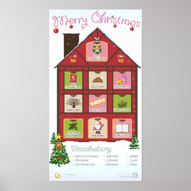 Poster Noël arrive, mais une fois par an (Devant)