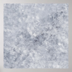 Poster Noël blanc neige