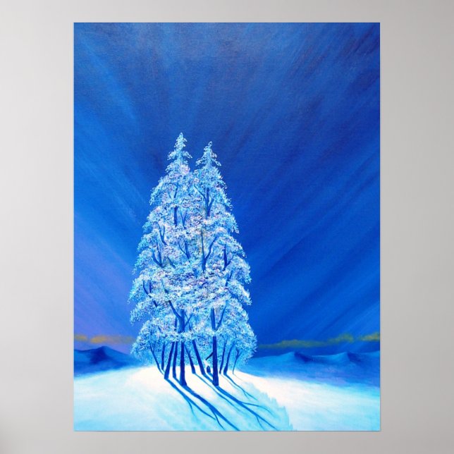 Poster Noël bleu # 2 (Devant)