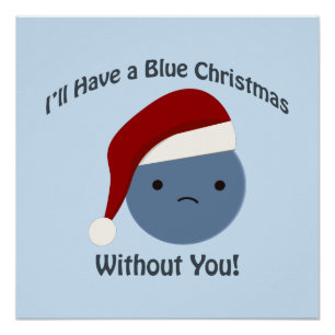 Poster Noël bleu sans toi !