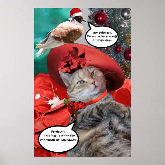 POSTER NOËL CÉLÉBRATIONS DE LA PRINCESSE TATUS CAT (Devant)