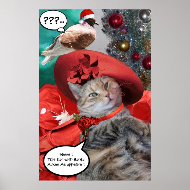 POSTER NOËL CÉLÉBRATIONS DE LA PRINCESSE TATUS CAT (Devant)