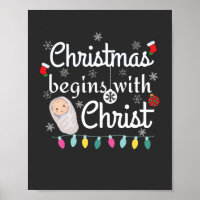 Noël commence avec le Christ T-shirt