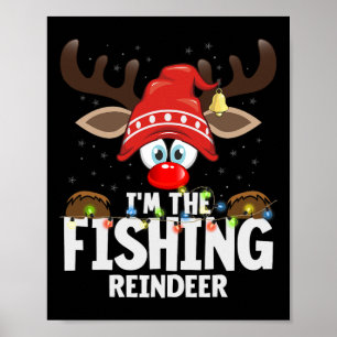 Poster Noël Correspondance Je Suis Le Renne De Pêche