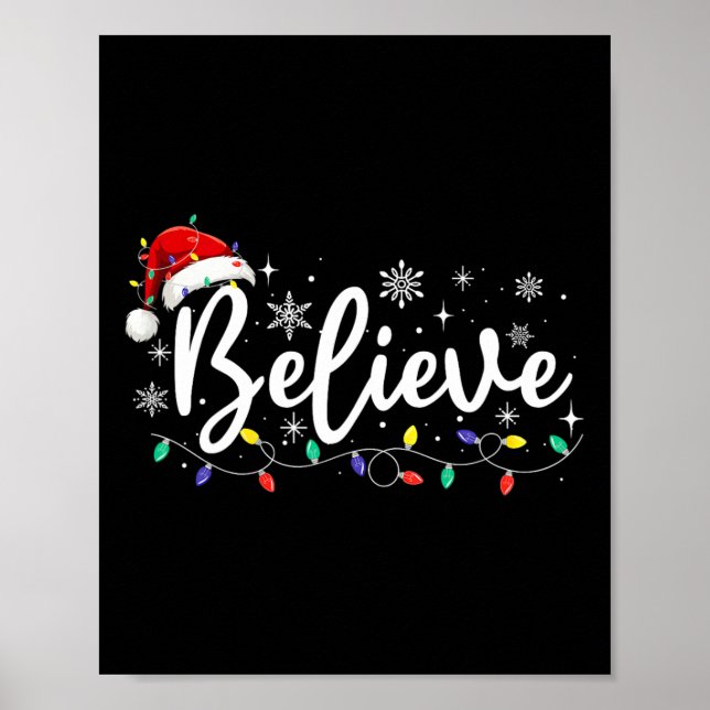 Poster Noël - Croire le Père Noël Croire Noël (Devant)