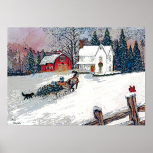 Poster Noël dans le pays