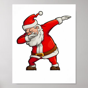 Poster Noël de Dabbing père Noël