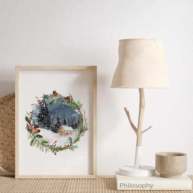 Poster Noël de la forêt d'hiver (Créateur téléchargé)