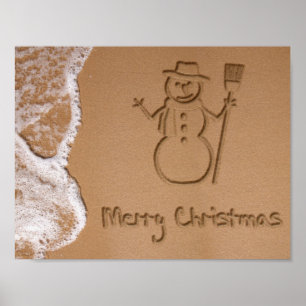 Poster Noël en été