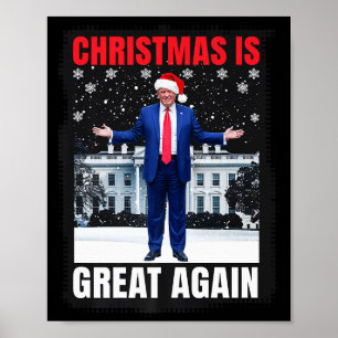 Poster Noël est à nouveau génial Drôle Donald Trump Chris