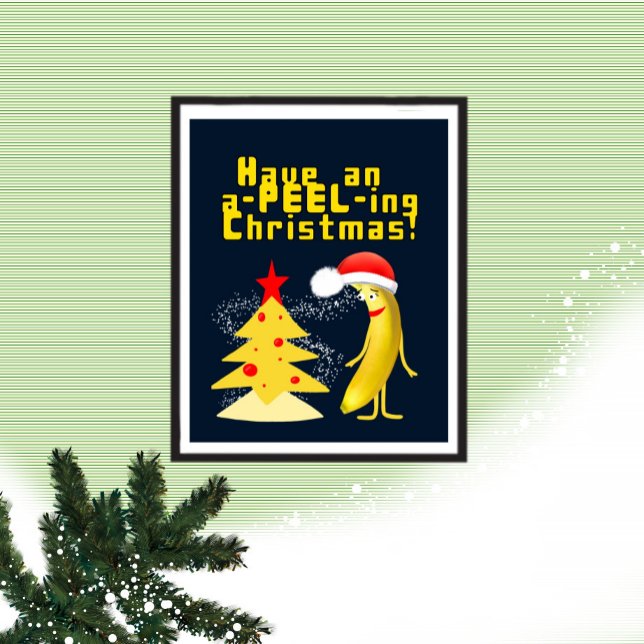 Poster Noël et banane (Créateur téléchargé)