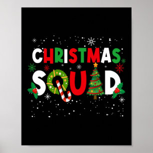 Poster Noël Famille de jumelage Vacances Noël Cadeau Chri