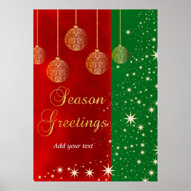 Poster Noël festif (Devant)