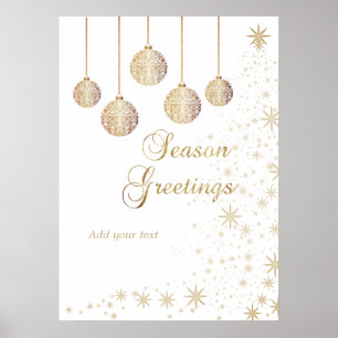 Poster Noël festif