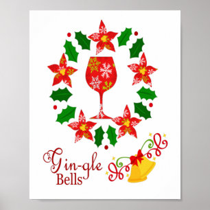 Poster Noël Gin-gle Bells