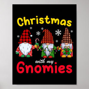 Poster Noël Gnome Famille Pour Femmes Hommes Gnome Lover