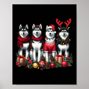 Poster Noël Husky