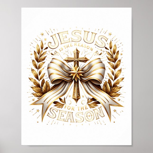 Poster Noël Jésus-Christ Jésus Est La Raison Pour (Devant)