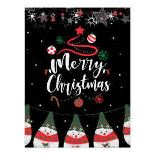 Poster Noël Jingle Bells Joyeuse Salutations Collection