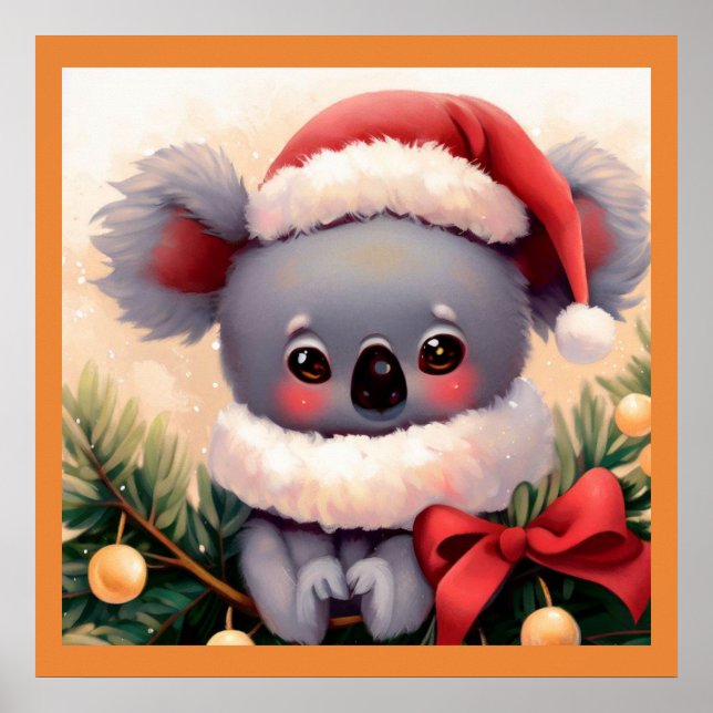 Poster Noël Koala 4 (Devant)