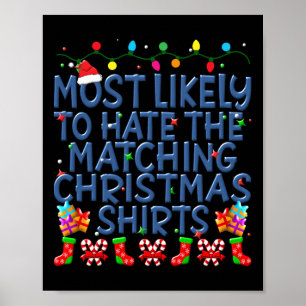 Poster Noël Le Plus Susceptible De Haine Correspondant No