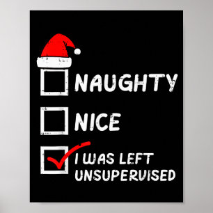 Poster Noël Méchants Gentils Hommes de Noël laissés sans 