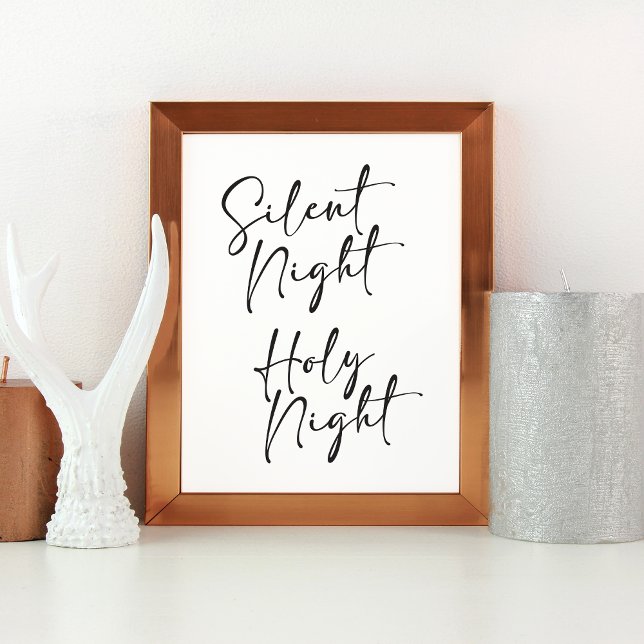 Poster Noël nocturne silencieux (Créateur téléchargé)