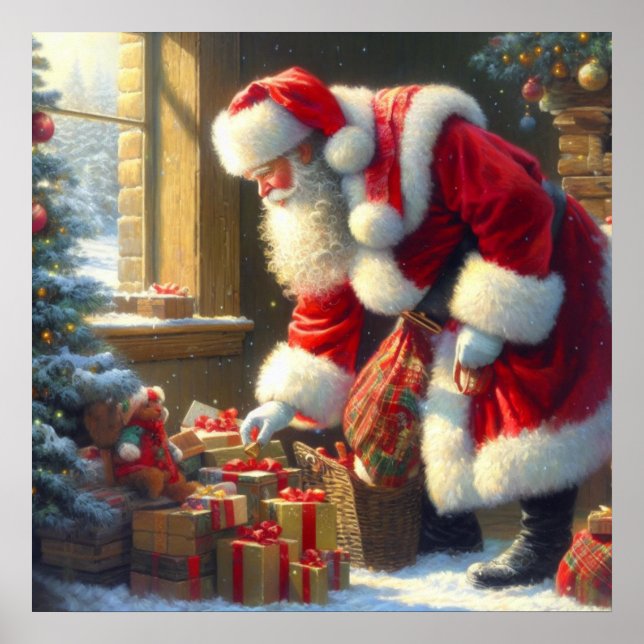 Poster Noël Père Noël 3 (Devant)