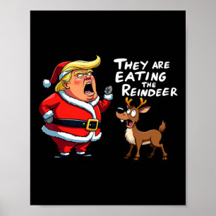 Poster Noël Père Noël Trump Ils Mangent Le Roi